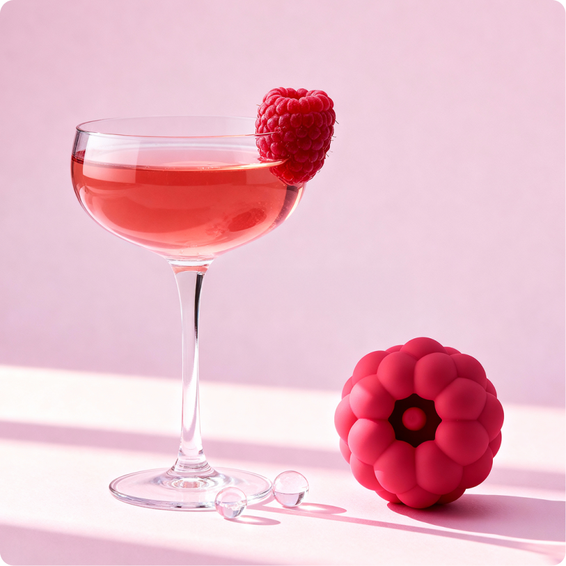 Berri Clitoral Vibrator (Raspberry) — with travel pouch